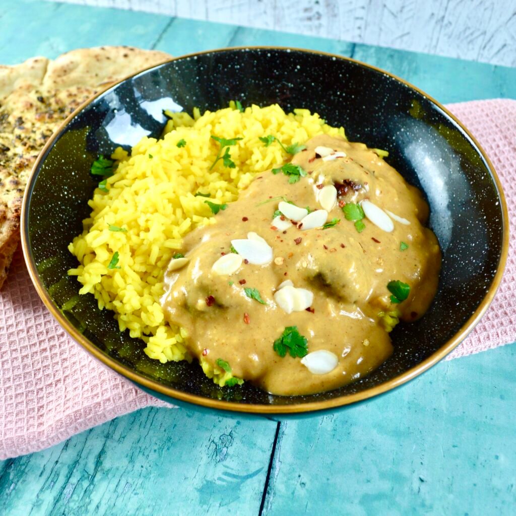 coconut curry with chicken meatballs