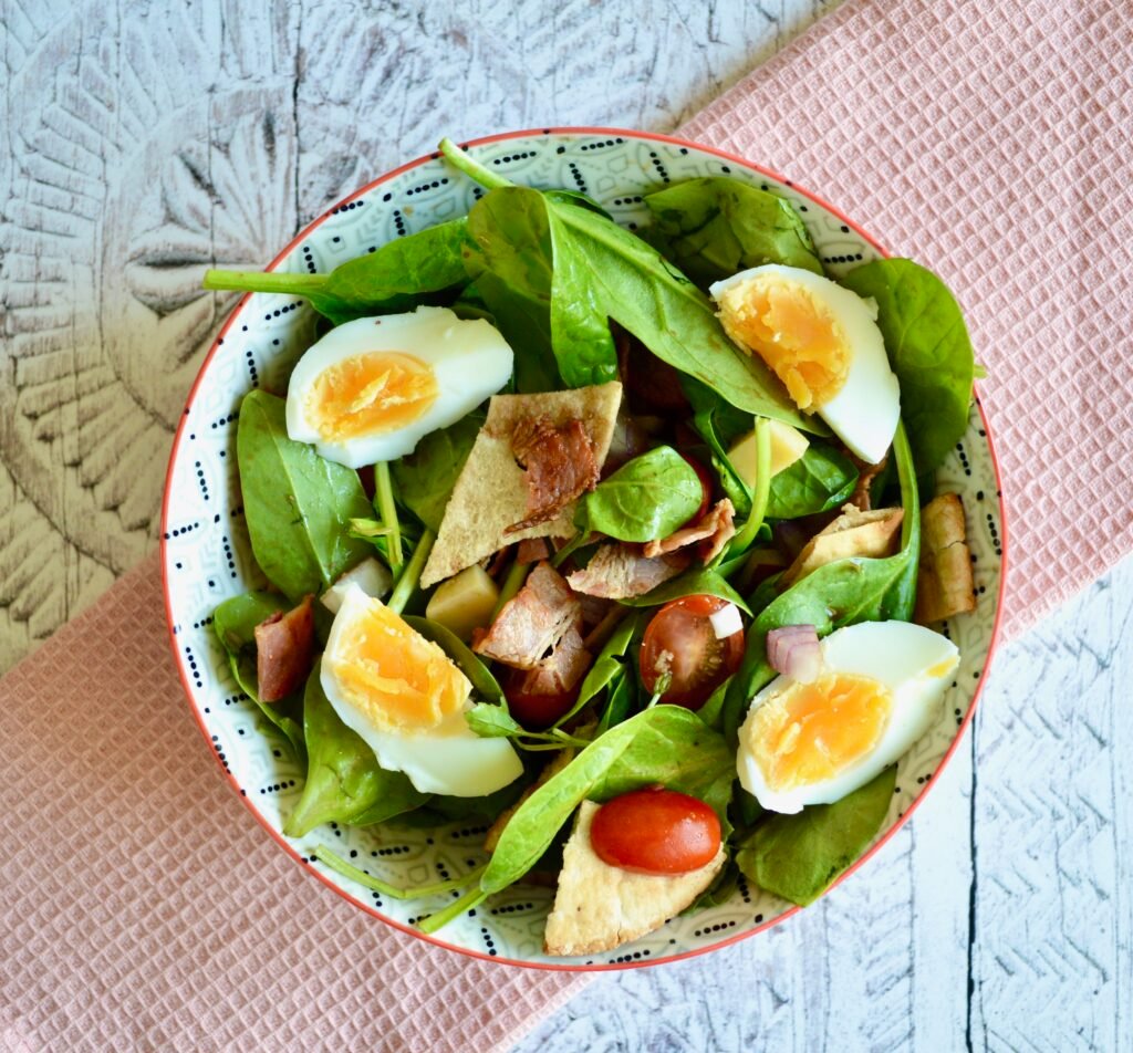 egg and bacon salad