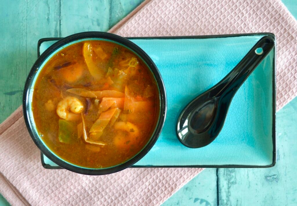 prawn tom yum soup
