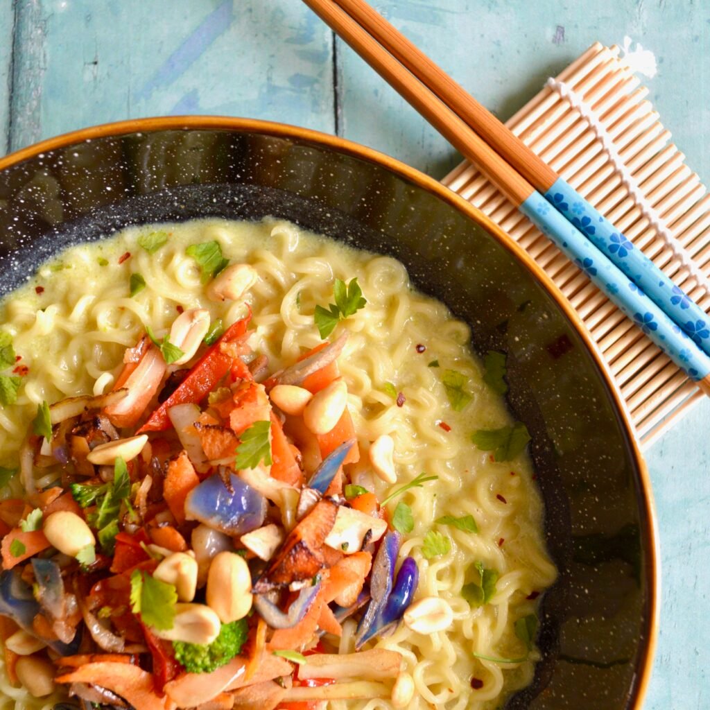 Veggie Green Thai Noodle Bowl